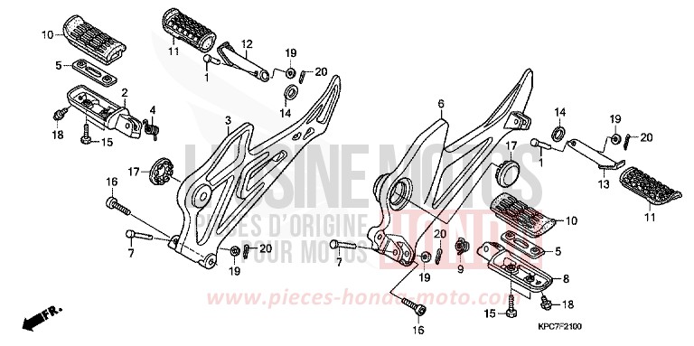 STUFE von Varadero 125 SHASTA WHITE (NH138) von 2011